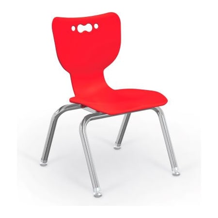 Mooreco Balt Hierarchy 12 Plastic Classroom Chair - Set of 5 - Red 53312-5-RED